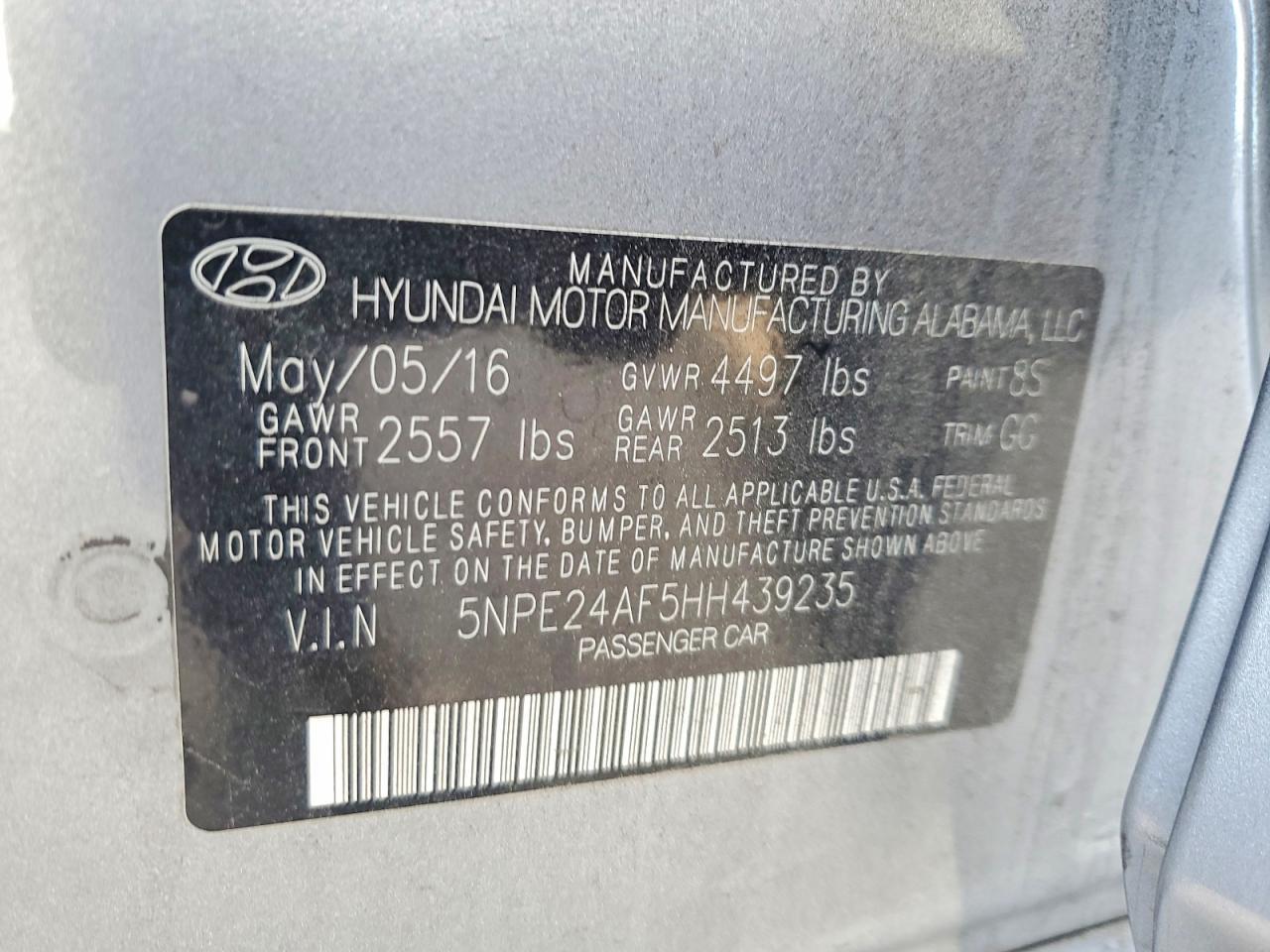 2017 Hyundai Sonata se