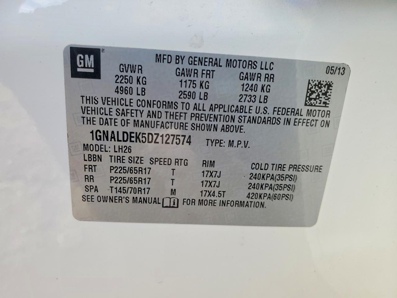 2013 Chevrolet Equinox lt