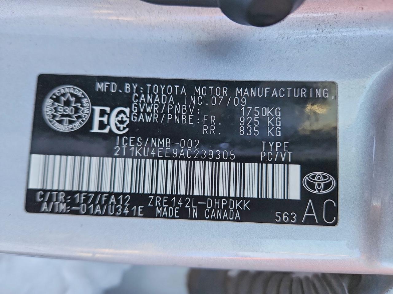 2010 Toyota Corolla Matrix