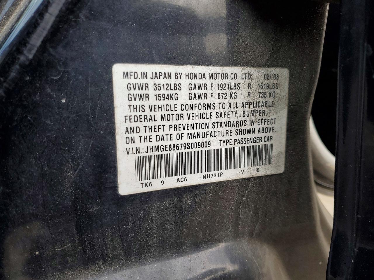2009 Honda Fit Sport