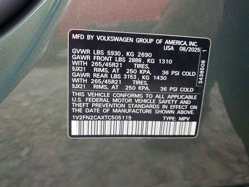 2026 Volkswagen Atlas sel Premium R-line