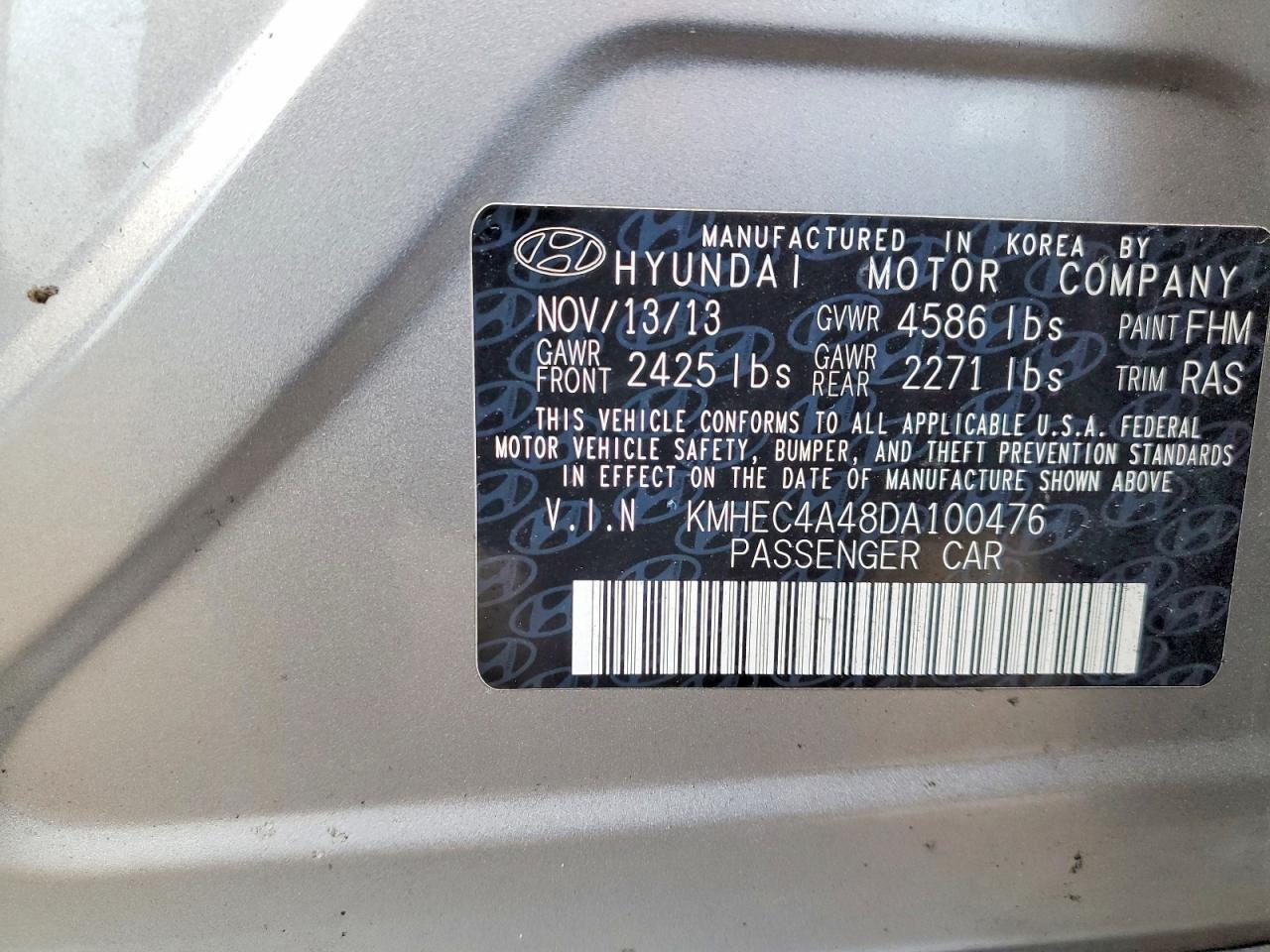 2013 Hyundai Sonata Hybrid