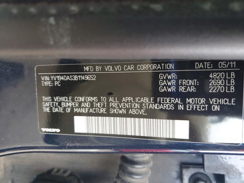 2011 Volvo S80 3.2