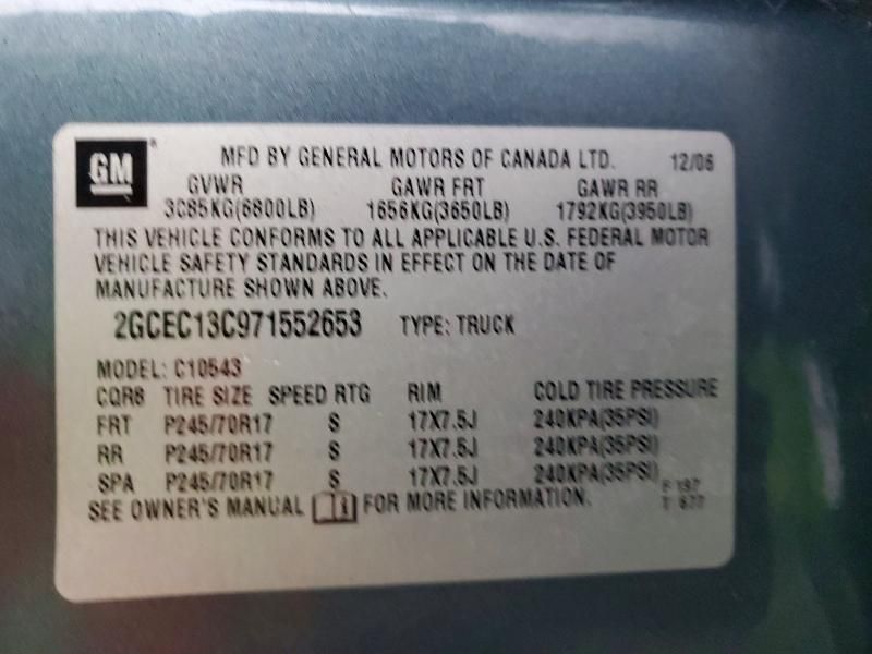 2007 Chevrolet Silverado C1500 Crew cab