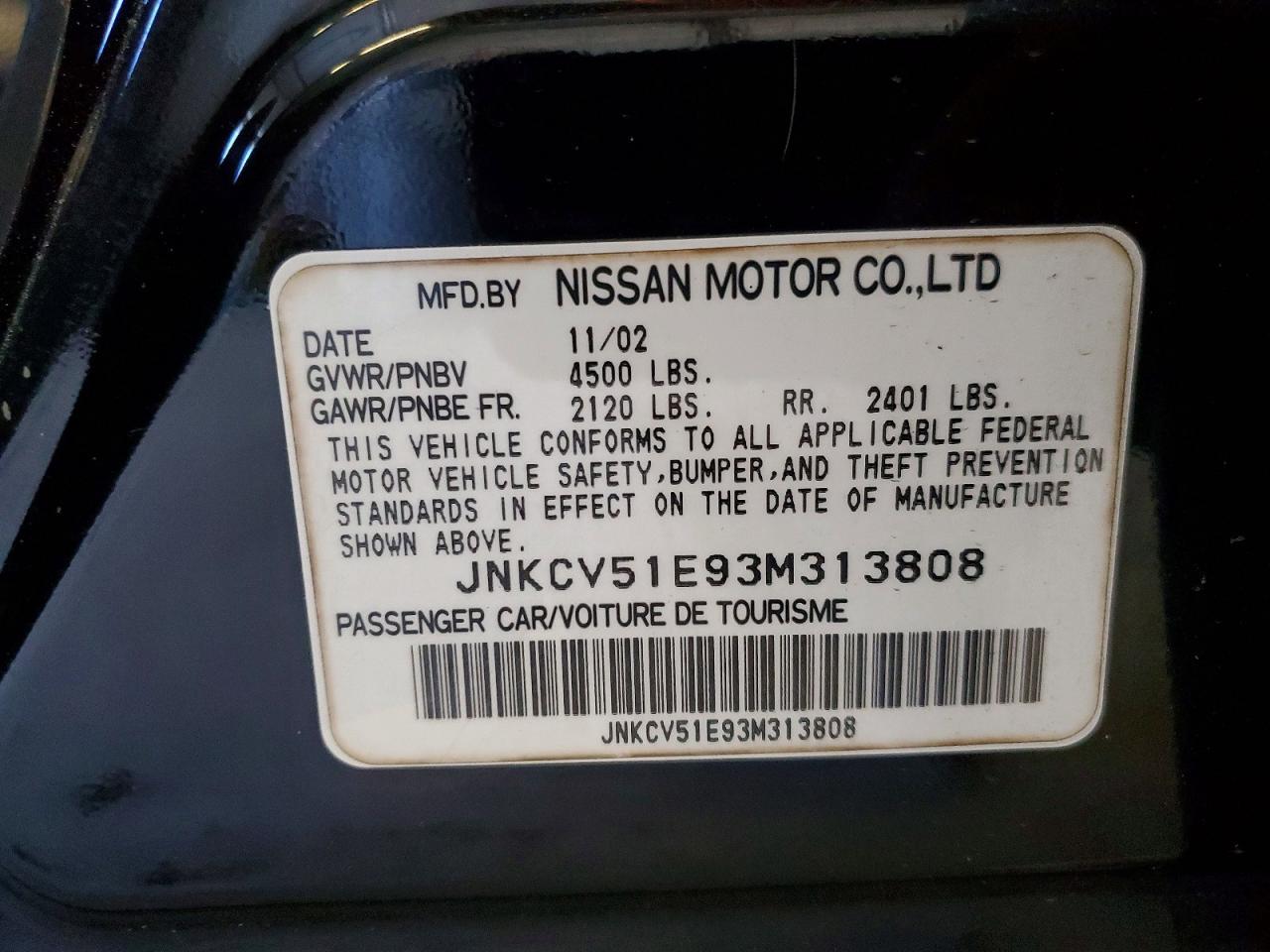 2003 Infiniti G35 Base