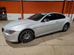 BMW salvage cars for sale: 2005 BMW 645 ci Automatic