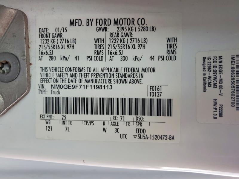 2015 Ford Transit Connect xlt