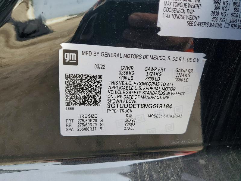2022 GMC Sierra K1500 slt