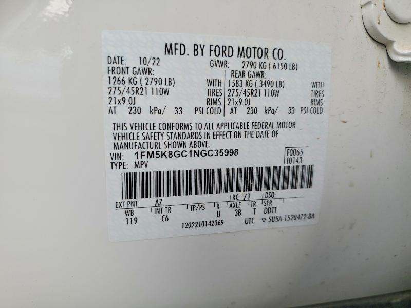 2022 Ford Explorer st