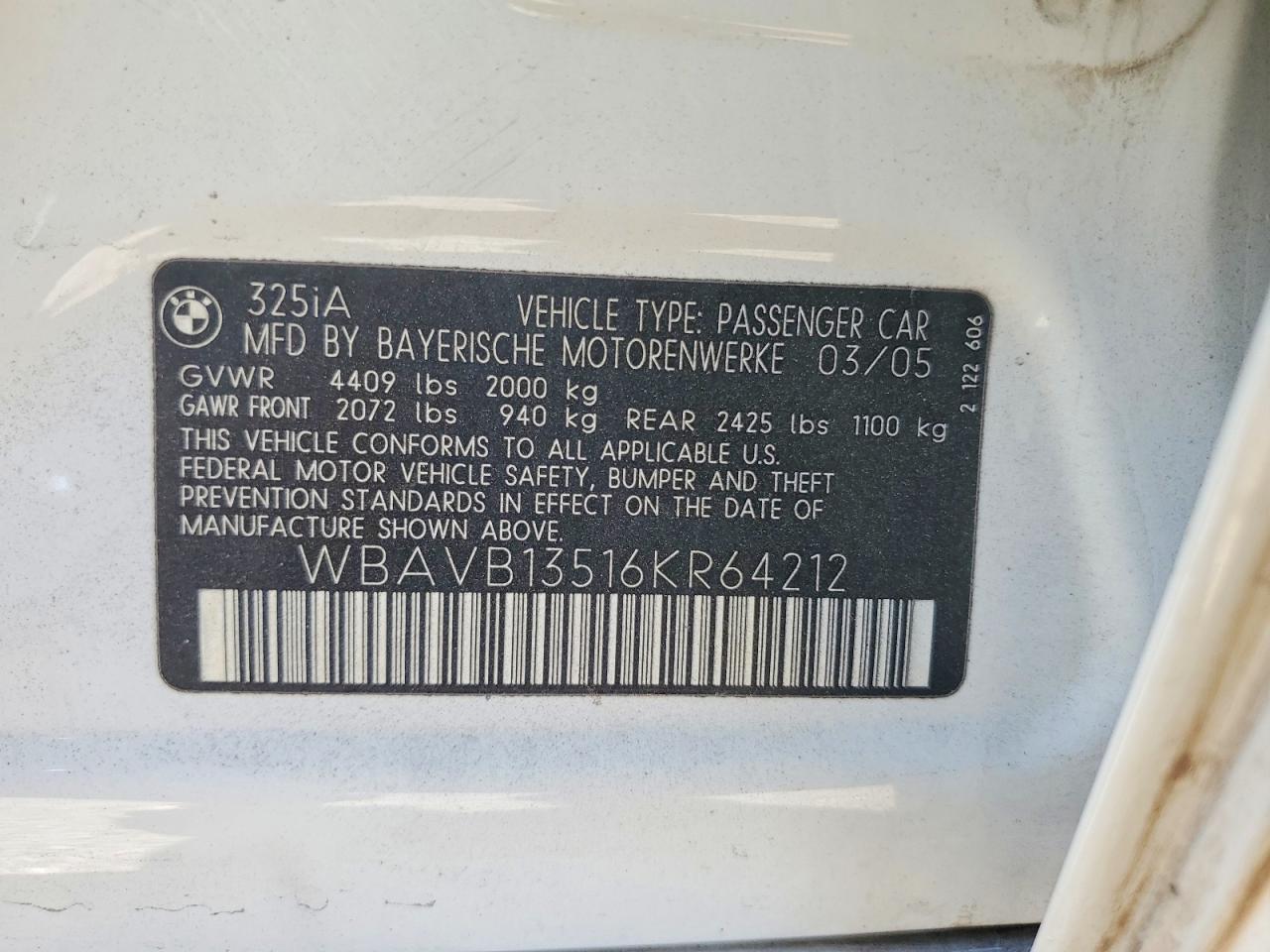 2006 BMW 325 i