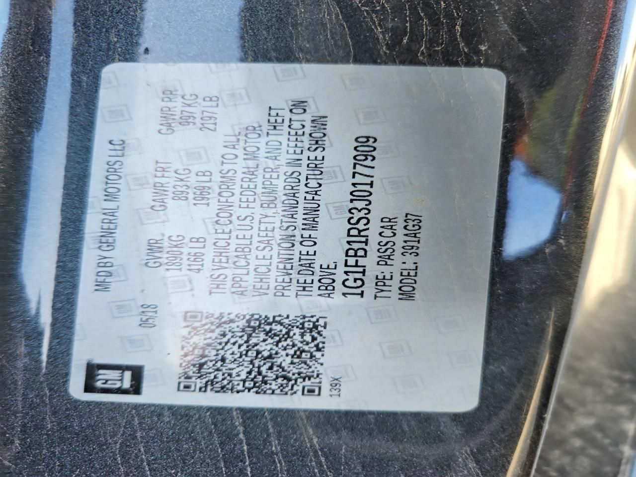 2018 Chevrolet Camaro lt