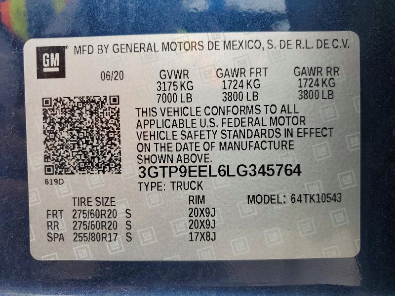 2020 GMC Sierra K1500 AT4