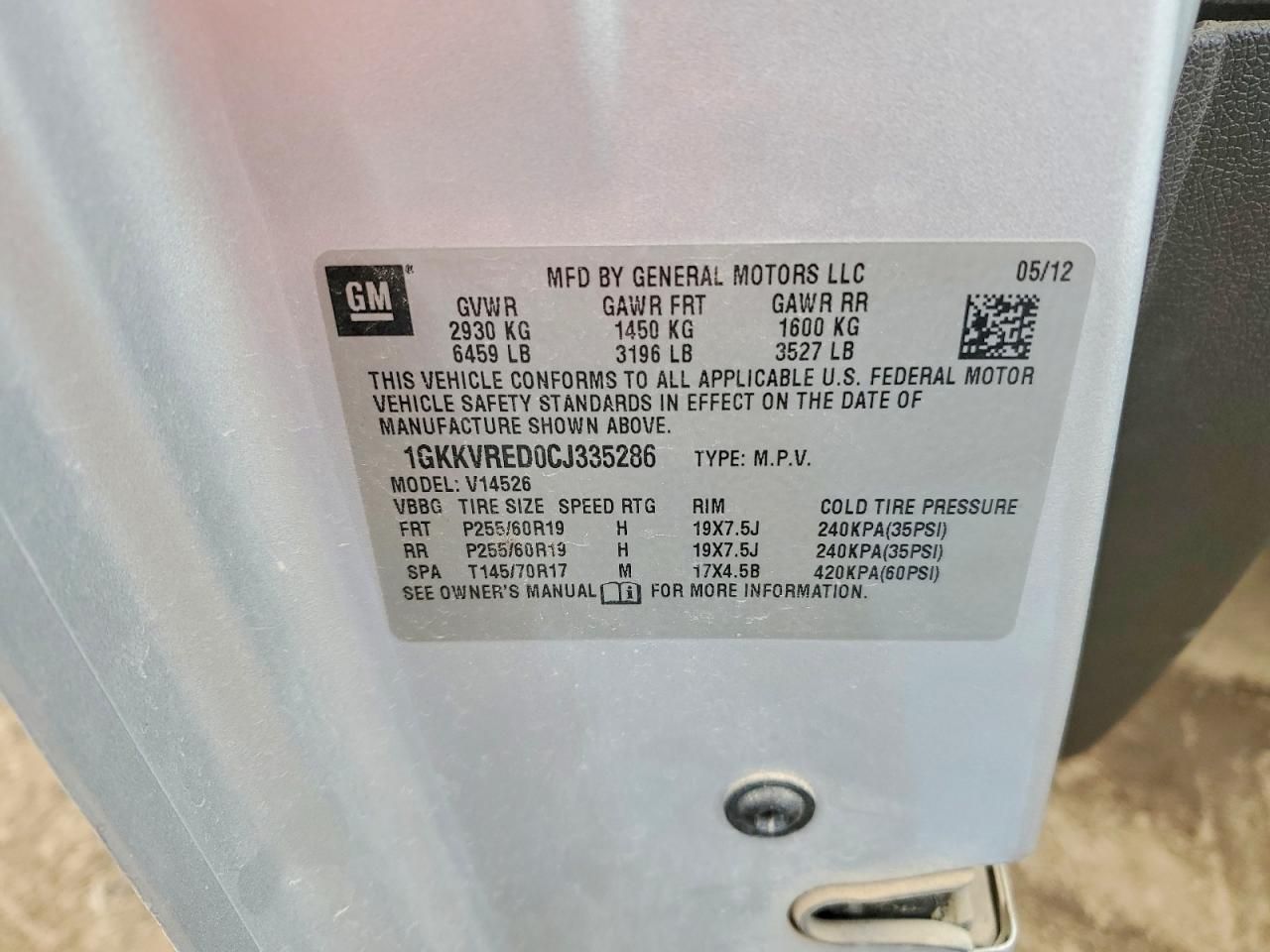 2012 GMC Acadia Slt-1