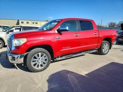 Salvage cars for sale from Copart Wilmer, TX: 2014 Toyota Tundra Crewmax Limited