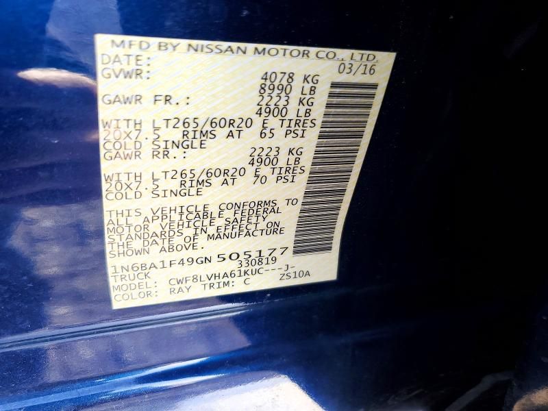 2016 Nissan Titan xd sl