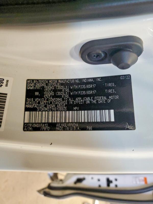 2022 Toyota Sienna le