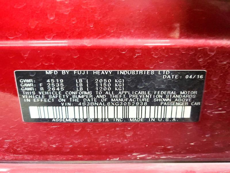 2016 Subaru Legacy 2.5i Limited