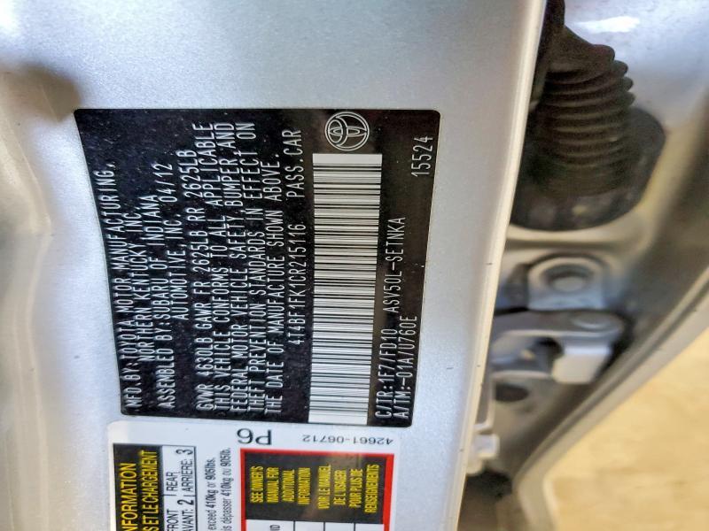 2012 Toyota Camry Base