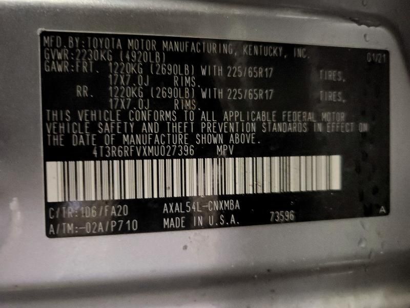 2021 Toyota Rav4 xle