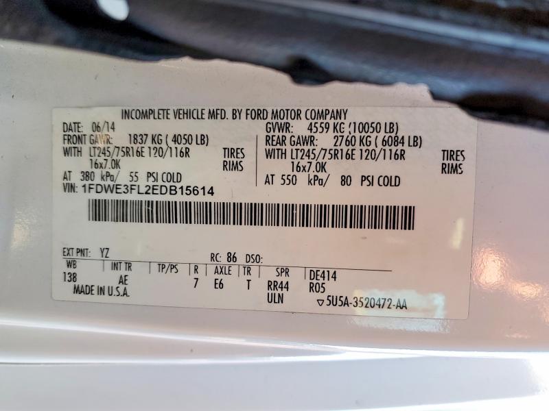 2014 Ford E350 Utility / Service Truck