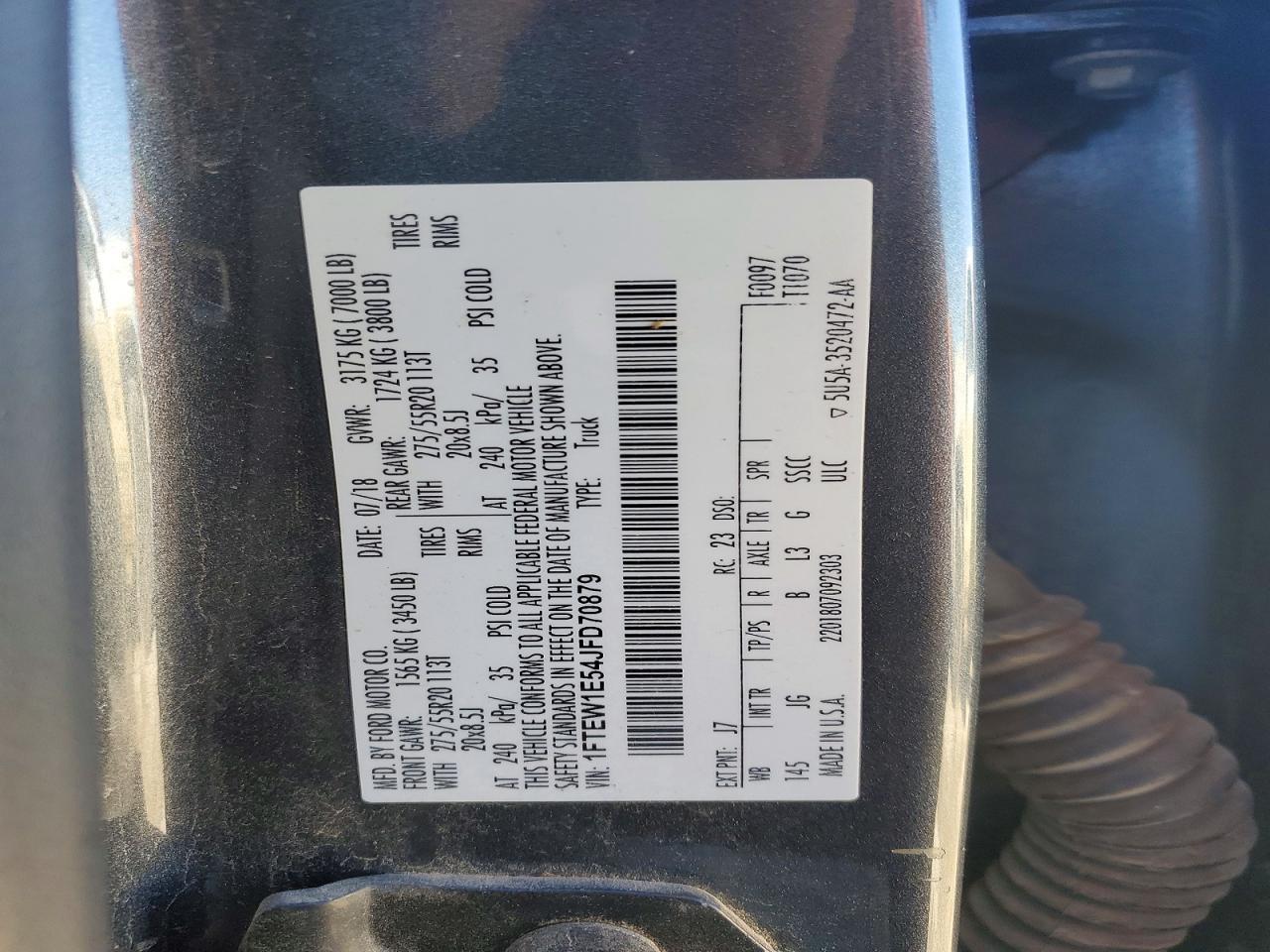 2018 Ford F150 Supercrew