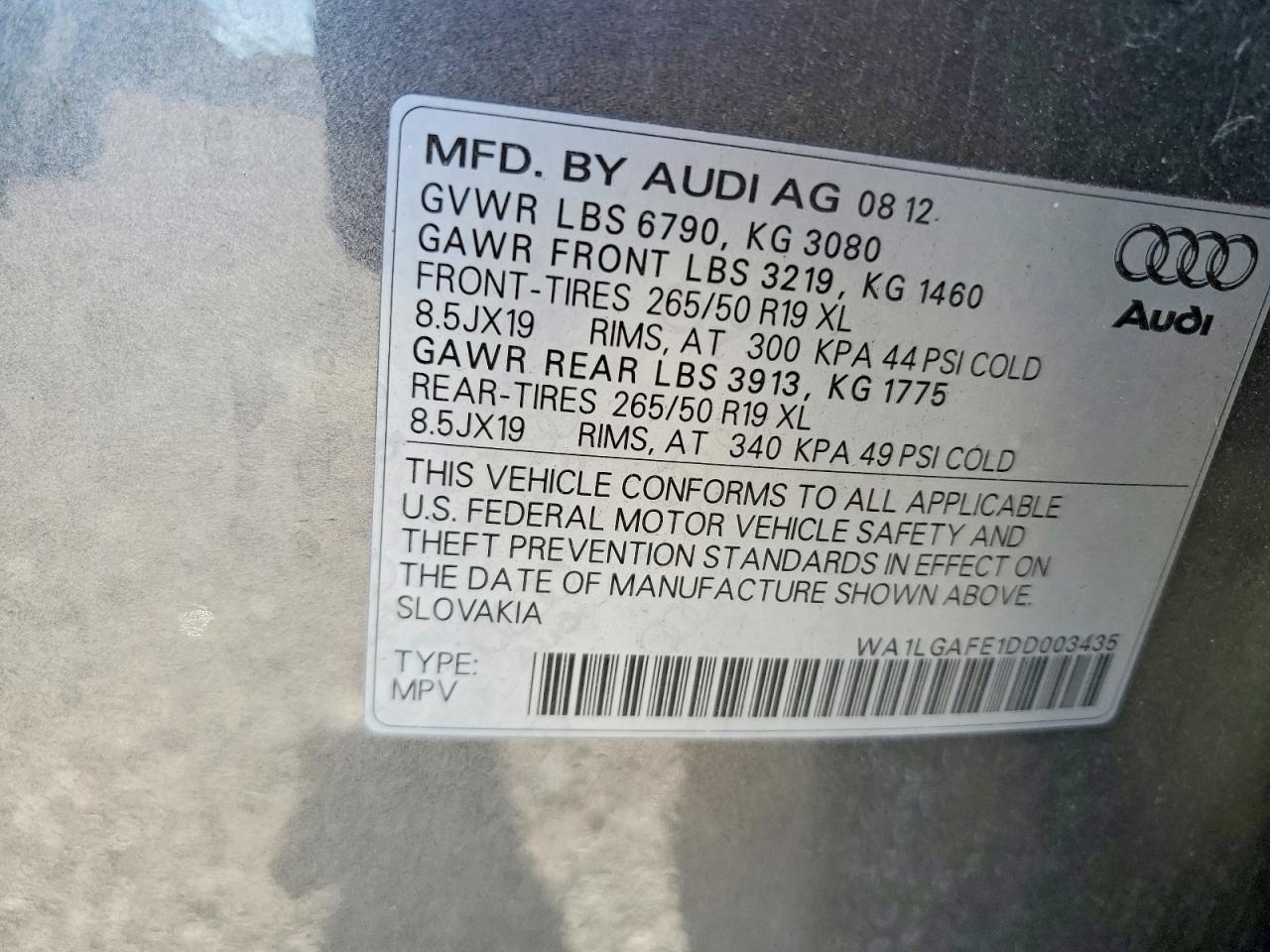 2013 Audi Q7 Premium Plus