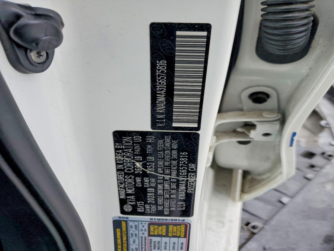2016 KIA Rio lx