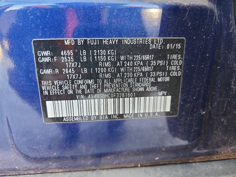 2015 Subaru Outback 2.5i Premium