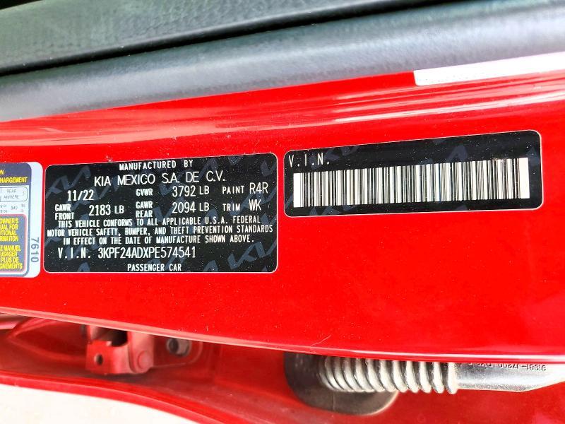 2023 KIA Forte lxs
