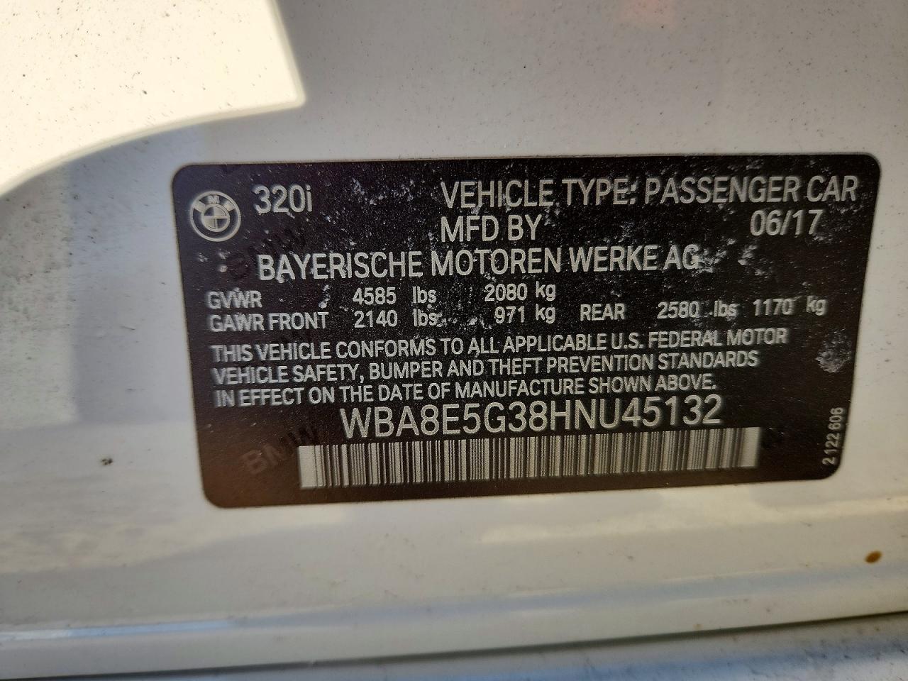 2017 BMW 320 xi