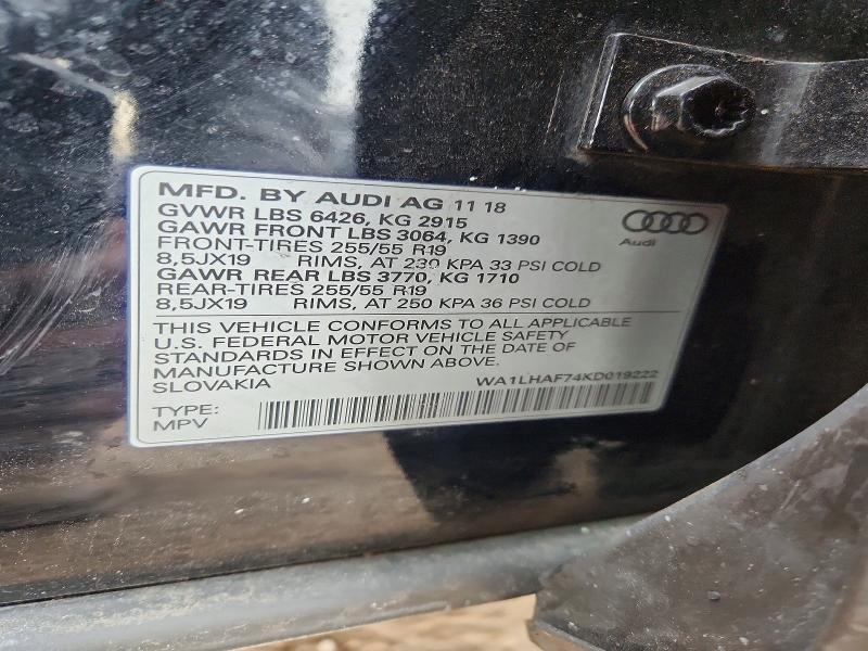 2019 Audi Q7 Premium Plus