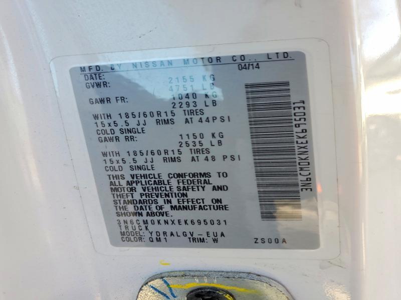 2014 Nissan NV200 Utility / Service Van