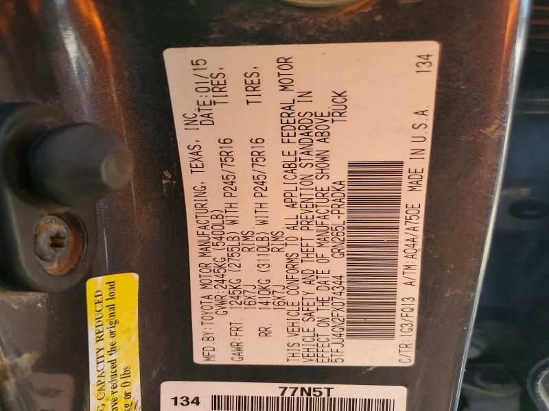 2015 Toyota Tacoma Prerunner V6