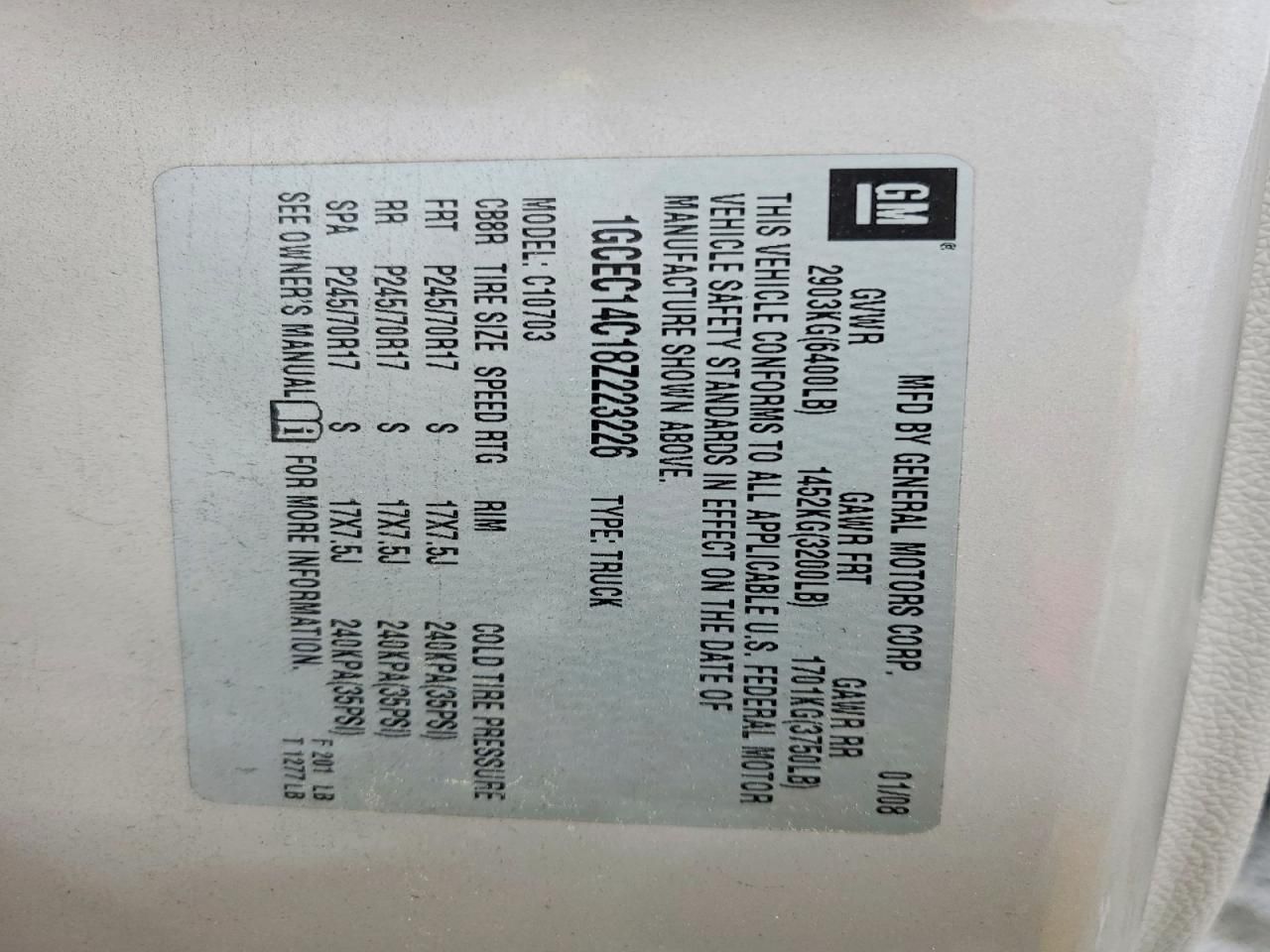 2008 Chevrolet Silverado C1500