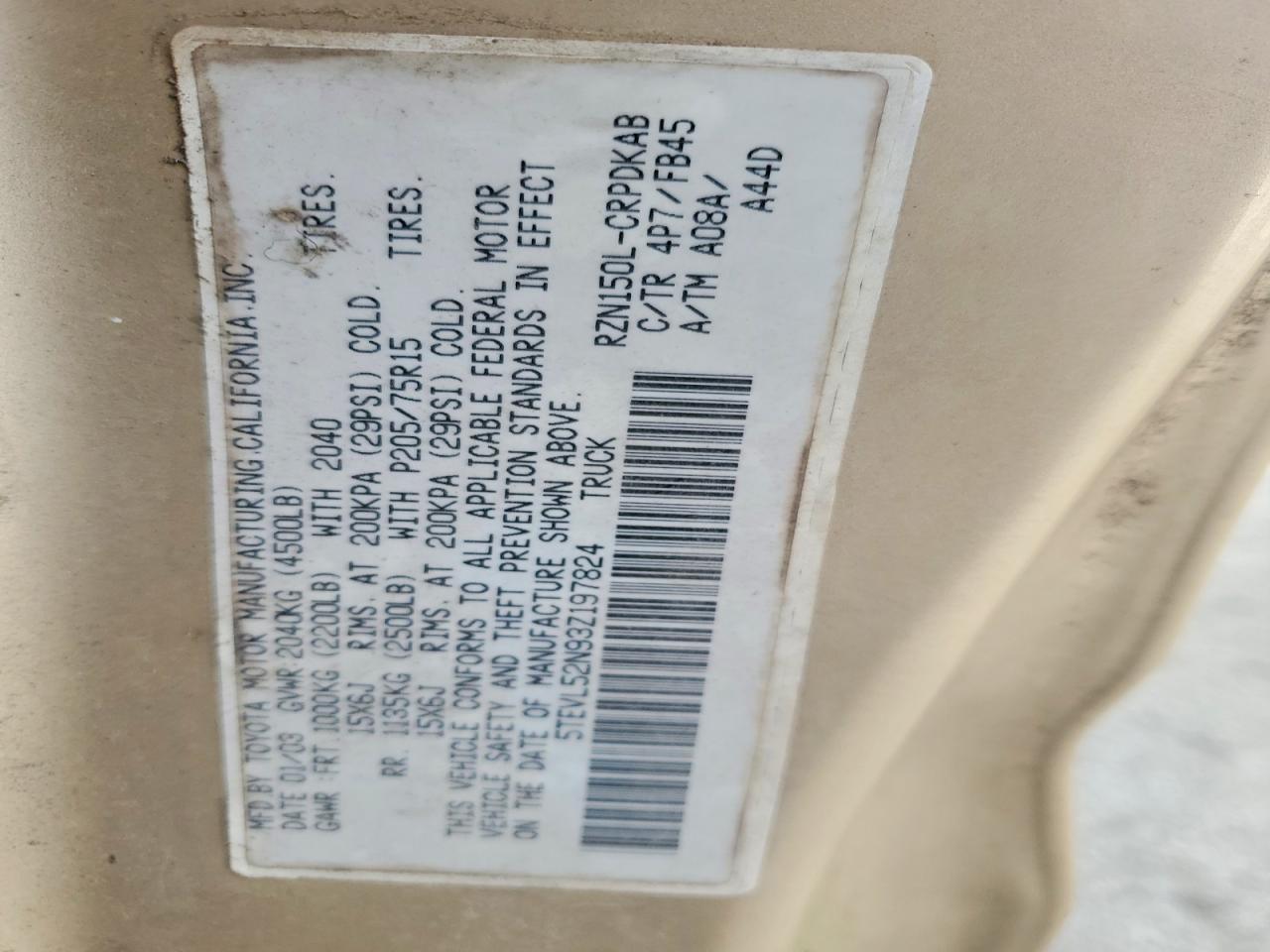 2003 Toyota Tacoma Base