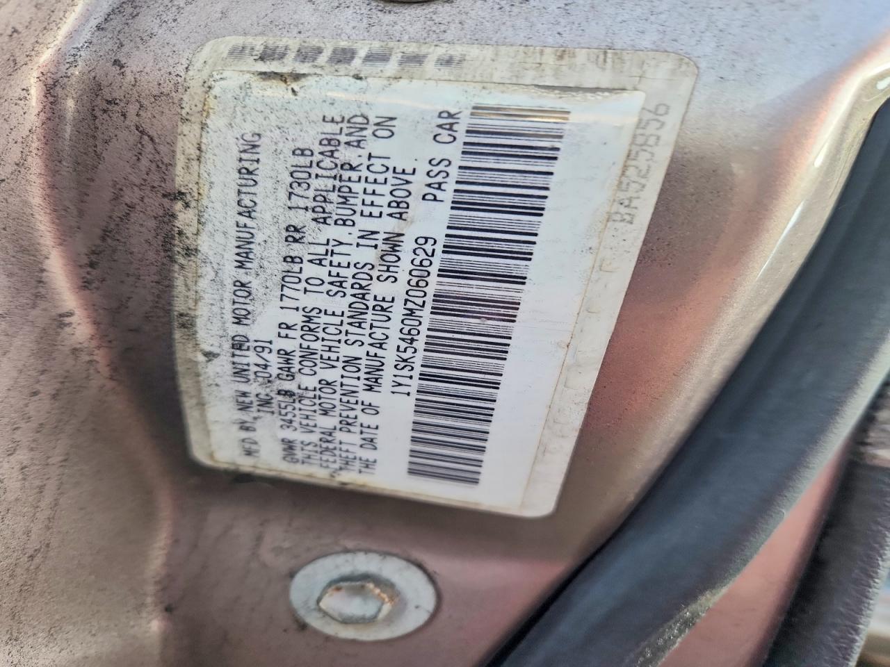 1991 GEO Prizm Base