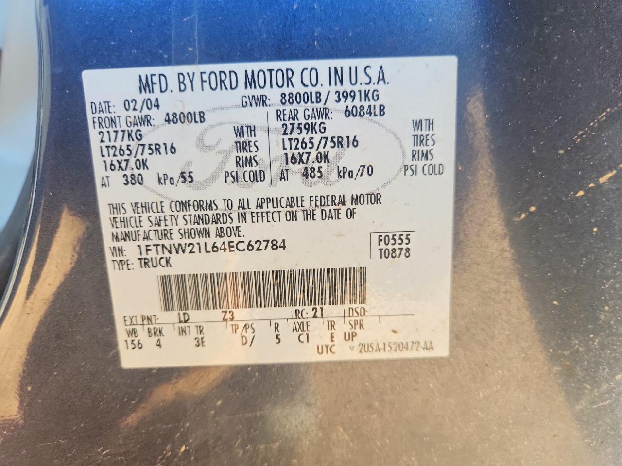 2004 Ford F250 Super Duty