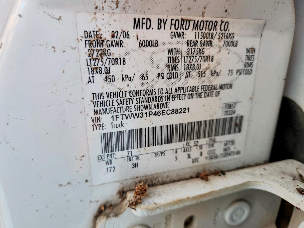 2006 Ford F350 SRW Super Duty
