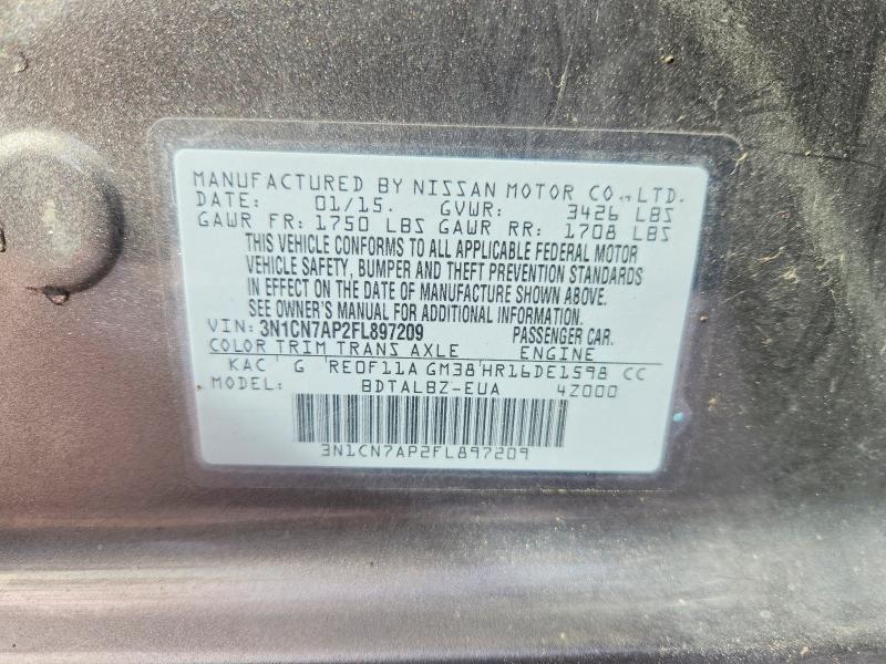2015 Nissan Versa s