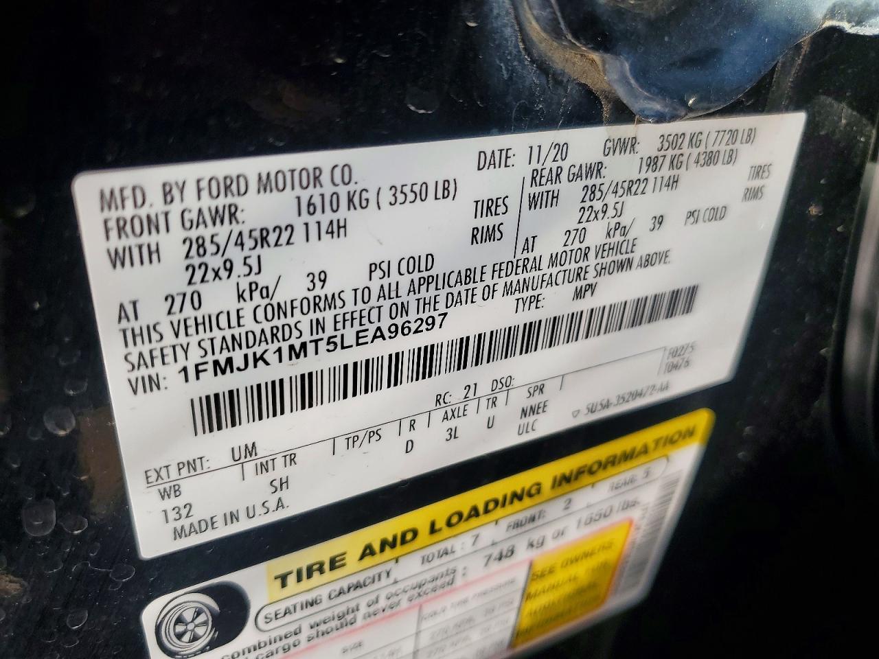 2020 Ford Expedition max Platinum
