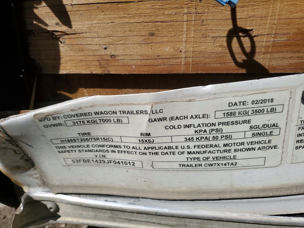 2018 Ceov Unknown-Enclosed Cargo Trailer