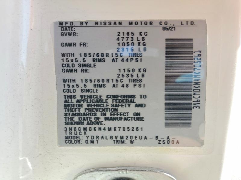 2021 Nissan NV200 2.5S