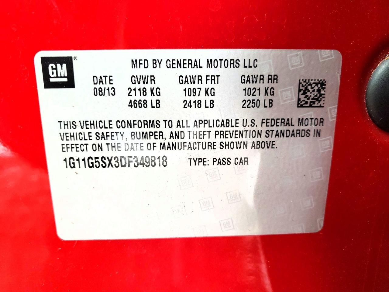 2013 Chevrolet Malibu 3LT