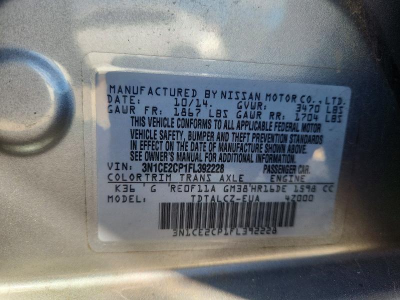 2015 Nissan Versa Note s