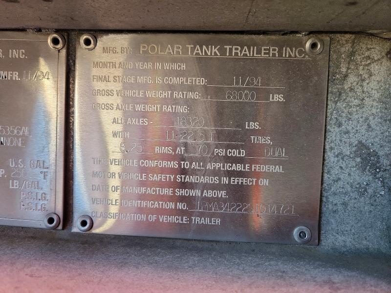 1995 Polar Tank Trailer