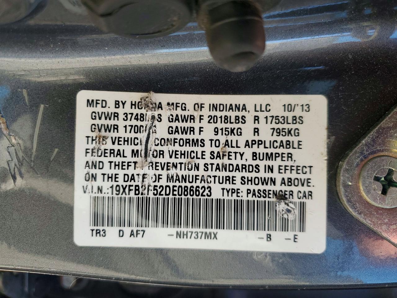 2013 Honda Civic lx