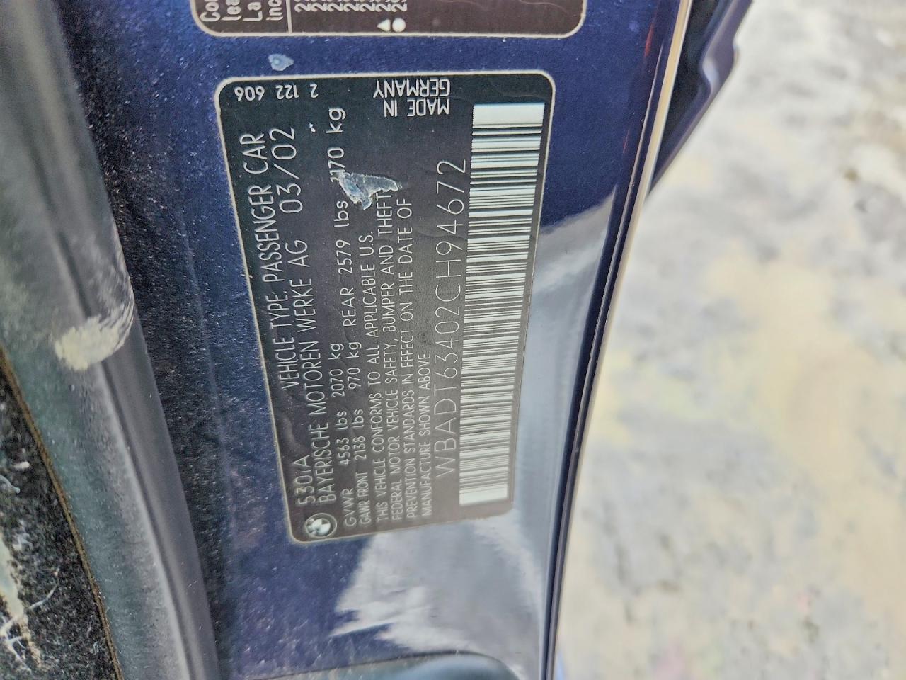 2002 BMW 530 i Automatic