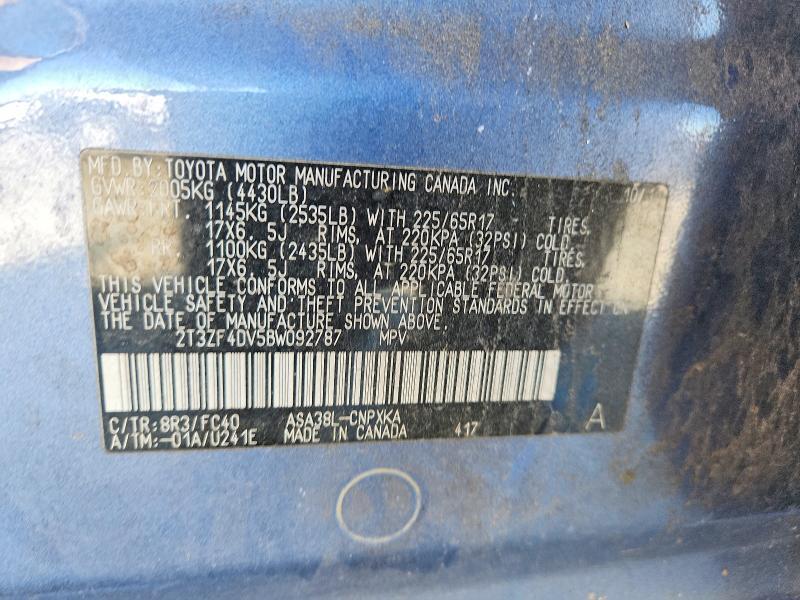 2011 Toyota Rav4 Base