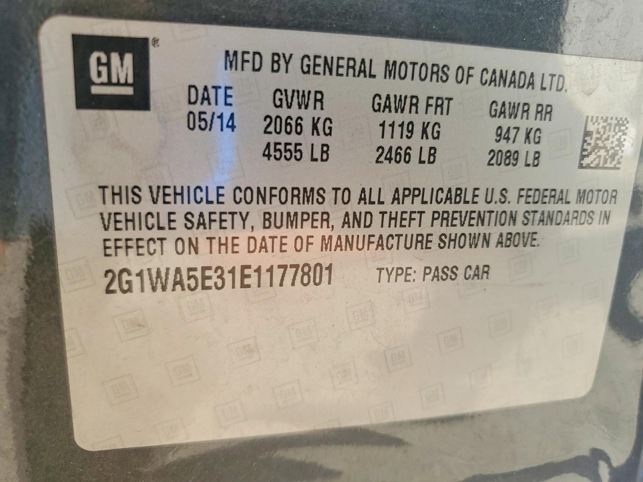 2014 Chevrolet Impala Limited ls