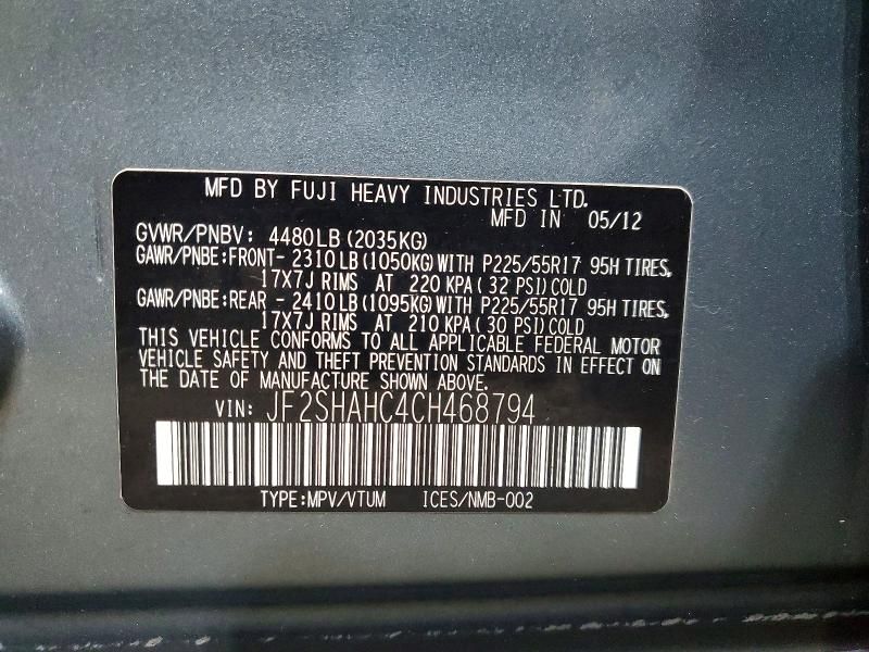 2012 Subaru Forester Touring